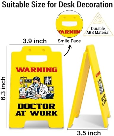 Funny Doctor Gifts Office Decor Warning Doctor at Work Desk Sign Gifts