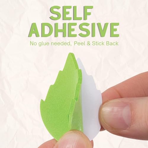 4E's Novelty Tree Craft Kit 4-Pack, Foam, Self-Adhesive - 11” Thanksgiving Craft, Ideal for Fall Crafts for Kids Perfect Gratitude Kit with Leaves to Write On