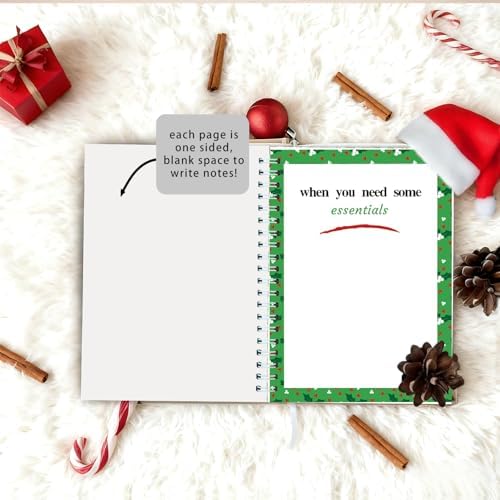 Semyifu Christmas Gift Card Book - Surprises on Every Page, DIY Spiral-Bound Merry Christmas College Survival Kit, Greeting Card Book for Students & Graduation Gifts (S27)