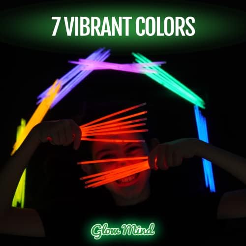 200 Glow Sticks Bulk Party Pack, 8" Halloween Glow Bracelets and Necklaces