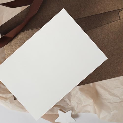 10 Pack Kraft Paper Envelopes with Ribbons, Invitation Greeting Envelopes for Festival and Party - Dark Brown