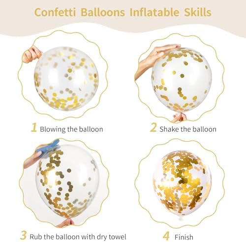 156 Pack 18" 12" 10" 5" Royal Blue and Gold Balloons Garland Arch Kit
