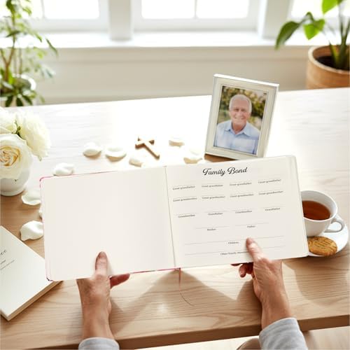 Patelai Funeral Guest Book with Pen, Watercolor Butterfly