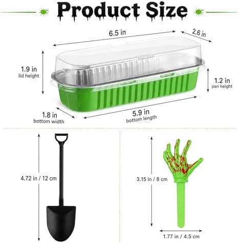 SiliFine 24 Set Halloween Baking Supplies Zombie Hands Cake Decor, Colorful