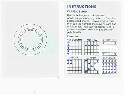 Yuanhe 2.5"X3.5" Bingo Calling Cards - Colorful and Durable Bingo Cards for Bingo Games, Complete Deck of 75 Numbers(B1-O75) (Pack of 2)