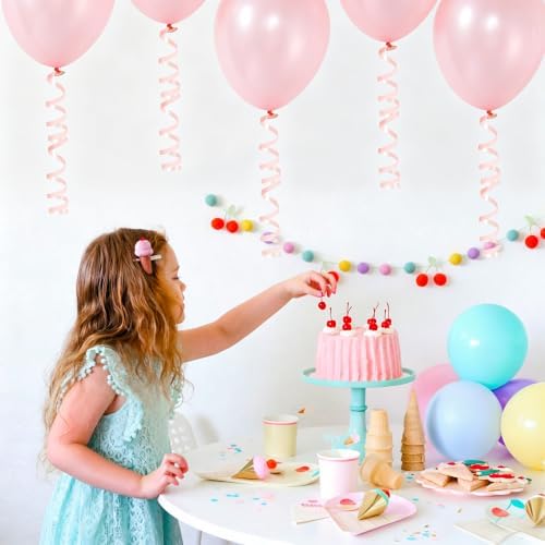 TONIFUL 500 Yards Nude Pink Curling Ribbon Balloon String Gift Wrapping