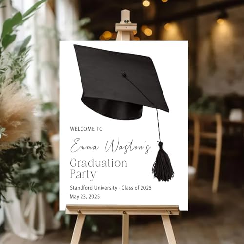 Personalized 2026 Graduation Party Welcome Sign, Minimalist Grads Decor, Class of 2026 Graduation Party Poster, Custom Graduation Party Sign, Congrats Grad Decorations Design 9