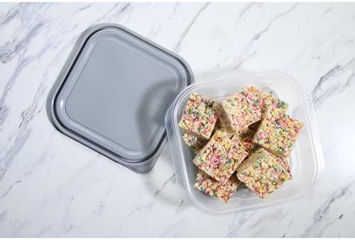 GoodCook EveryWare Extra Large Square Food Storage Container, 2 Pack, BPA Free