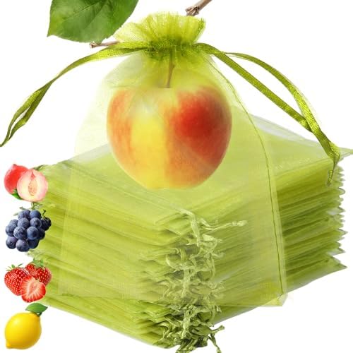Green Organza Bags 4x6 Mesh Bags Drawstring for Jewelry Favor Gifts Pouch