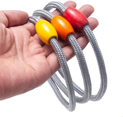 WILLOWDALE Wood Ring Toss Game for Kids, Outdoor Yard Games with 5 Rings