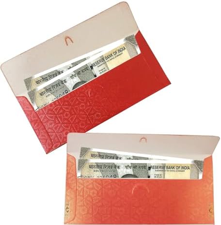 eSplanade Money Gift Envelopes for Cash, Shagun Lifafa - Multi Color Pack of 50 Fancy Envelopes- Perfect for Weddings, Invitations, Photos, Graduation, Baby Shower, Diwali, Eid