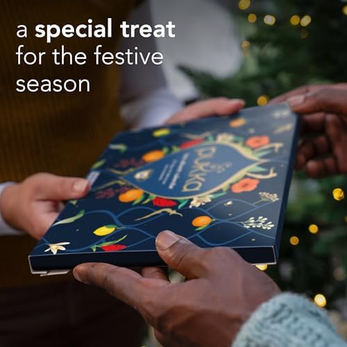 Pukka Christmas Tea Sampler Advent with Black and Green Teas, 24 Tea Bags
