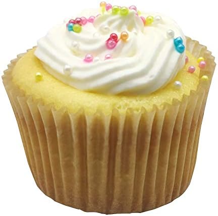 Premium Natural Greaseproof Cupcake Liners Muffin Paper Baking Cups Standard Size, 100-Count