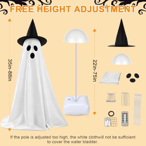 2Pcs Halloween Decorations Outdoor, Ghost Halloween Party Decoration Indoor