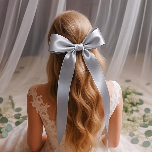 30 Yards 1 1/2 in Gray Ribbon for Gift Wrapping Birthday Holiday Decor
