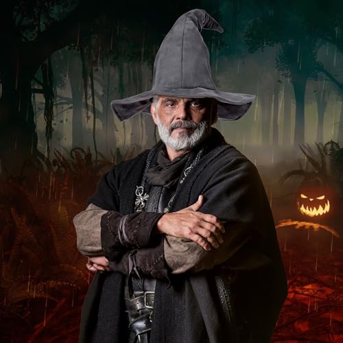 Ibeauti Wizard Hat for Adult Halloween Costume Witch Hat Cosplay Accessory