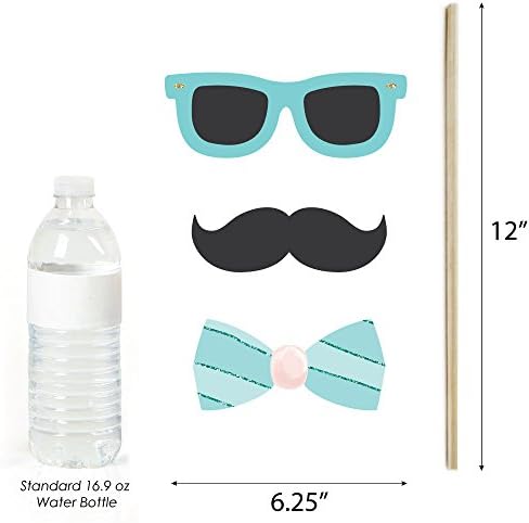 Mermaid Bridal Shower Photo Booth Prop Kit, DIY Cardstock Props - 20pc