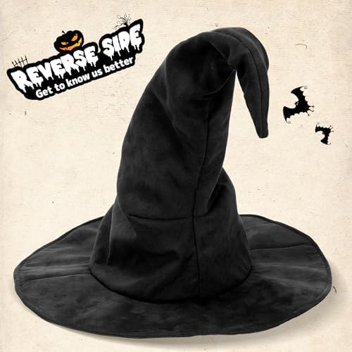 Ibeauti Wizard Hat for Adult Halloween Costume Witch Hat Cosplay Accessory