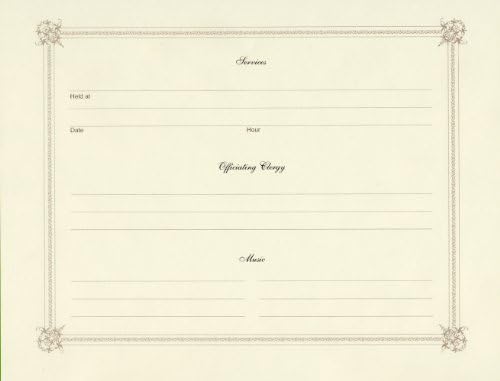 BookFactory Funeral Guest Book, 8 7/8" x 7" Blue Hardbound, 48 Pages