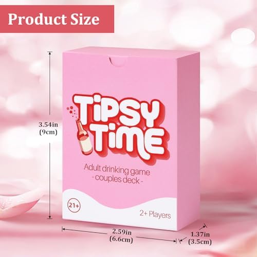 Tipsy Time Couples Games for Adults, Drinking Couples Card Game