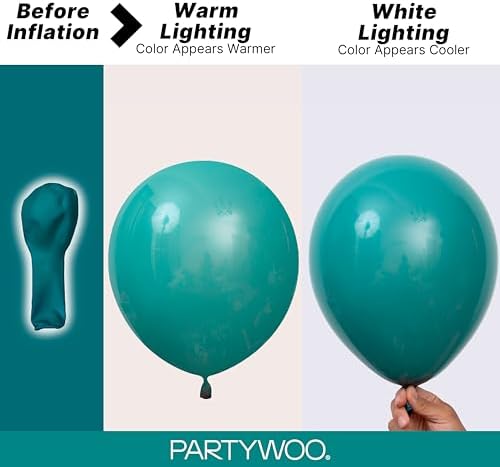 PartyWoo Slate Blue Balloons 140pcs Dusty Blue Boho Neutral Different Sizes