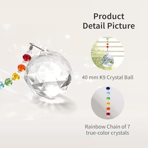 HEGELDA Cat Memorial Gifts for Loss of Cat Crystal Suncatcher Ornaments