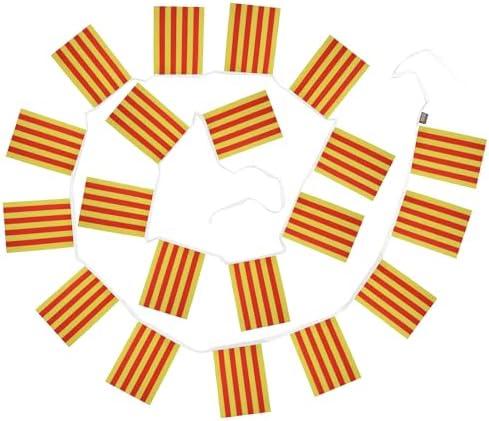 AZ FLAG Catalonia Bunting 20 ft 20 flags Light Polyester