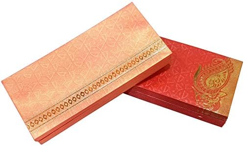 eSplanade Money Gift Envelopes for Cash, Shagun Lifafa - Multi Color Pack of 50 Fancy Envelopes- Perfect for Weddings, Invitations, Photos, Graduation, Baby Shower, Diwali, Eid