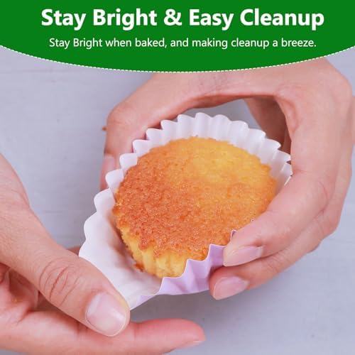 Caperci Heavy Duty Purple Cupcake Liners Standard Muffin Baking Cups 150pcs