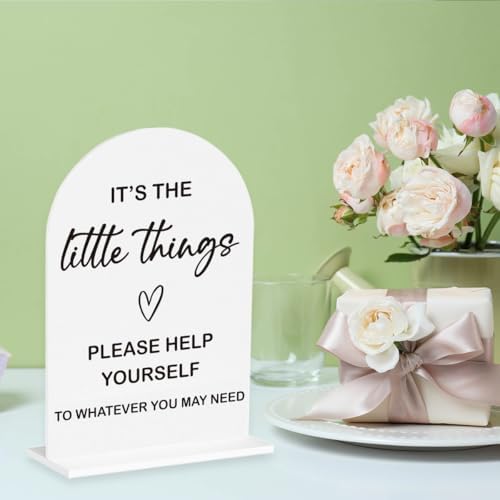 Wedding Bathroom Basket Sign Wedding Engagement Bridal Shower Baby Shower Ceremony Reception Event Party Bathroom Basket Acrylic Decor 5"x7"