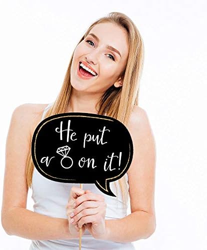 Bride Tribe Bridal Shower Photo Booth Prop Kit, DIY Cardstock Props - 20pc