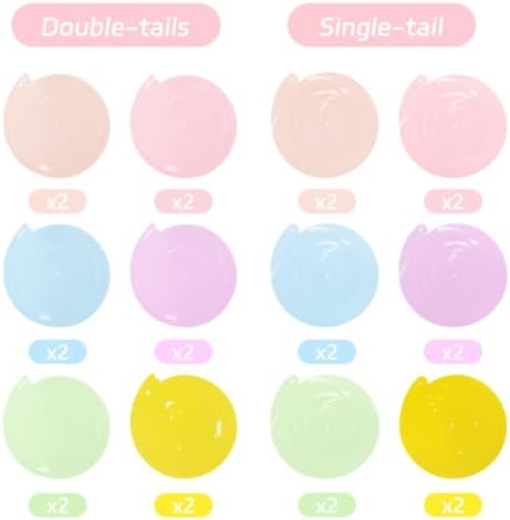 24 PCS Pastel Macarons Hanging Swirl,Sparkle Ceiling Hanging Decorations, Plastic Streamer Party Decorations with Double-Swirls and Single-Swirls for Birthday, Spring, Bridal, Gender Reveal, Wedding