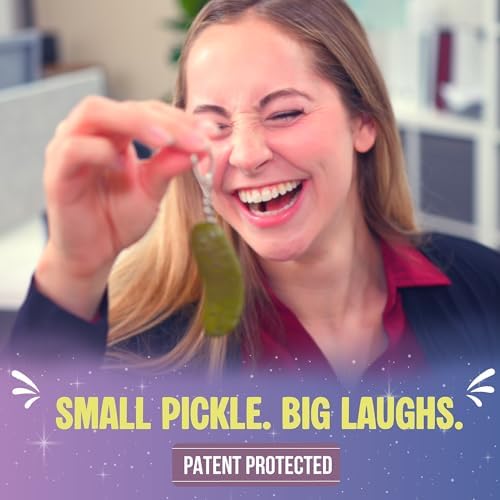 Tiny Mystic Pickle Keychain (3 Inch) | Magic Teller | 100 Witty Responses