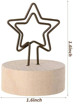 YBB 12 Pcs Christmas Place Card Holders, Picture Memo Note Photo Clips