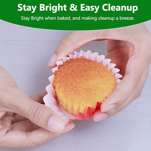 Caperci Heavy Duty Red Cupcake Liners Standard Muffin Baking Cups 150pcs