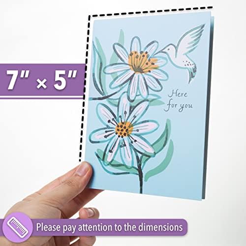 MPFY- Sympathy Cards Large 5" x 7", Pack of 11 with Envelopes, 6 Unique Designs, Condolence Card, Sympathy Card, Sympathy Cards Assortment, Sympathy Cards Bulk, Mother's Day Gift