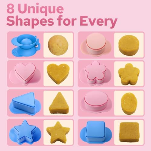 8 Pcs Cake Pop Mold Set with 8.2-inch Tray,Cake Pop Cutter