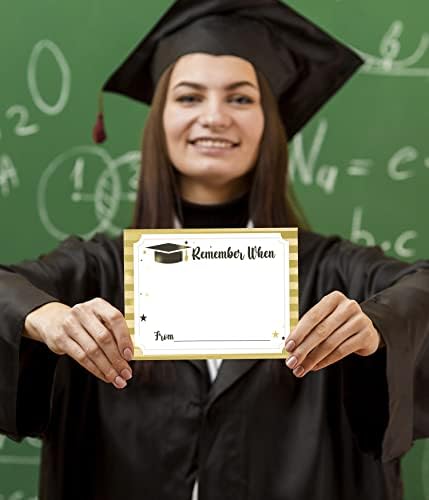 Toctose 2026 Graduation Sign & Graduate Memory Card (1+25 pk), Remember When... Please Share Your Favorite Memory of the Grad, Graduation Party, Sorority Event Decoration Supplies(JYC17)