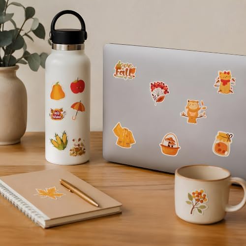 Fall Stickers - 100 PCS Thanksgiving Stickers for Kids