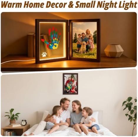 Sortnic Family Handprint Kit with Light for 4, DIY Baby First Halloween