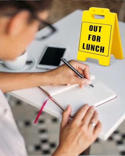 Out for Lunch Office Desk Decor Sign Lunchtime Lunch Break Reminder Sign