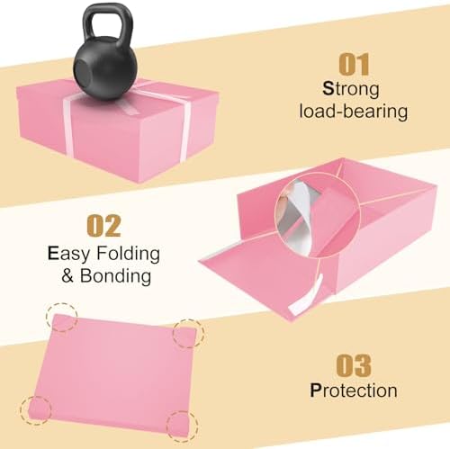 Gift Box, 16.5x13x5.5 inches Large Pink Gift Boxes with Lids for Presents