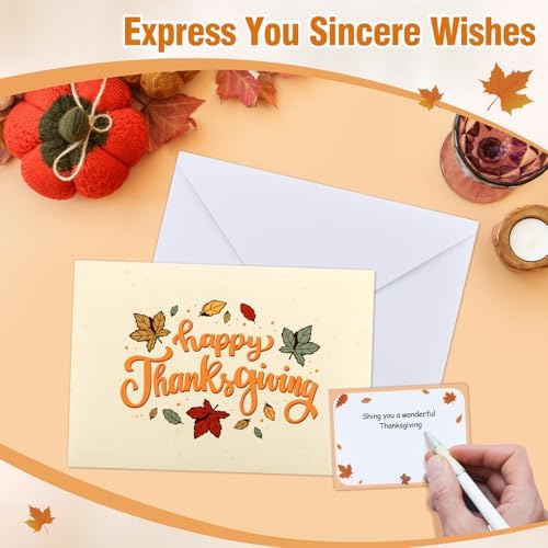 D4DREAM Musical Thanksgiving Card with Light for Adults Kids Family Friends