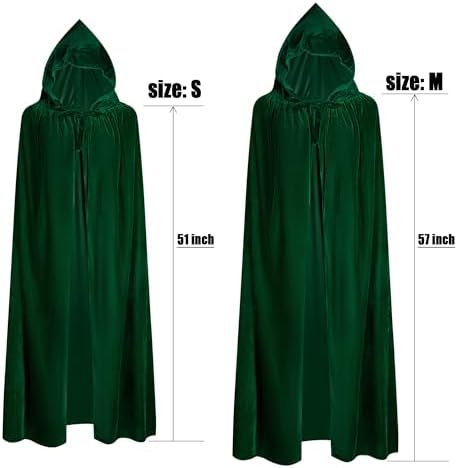 BALENNZ Cape Cloak with Hood for Women & Men Halloween Costumes
