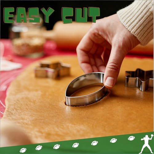 Football Cookie Cutter, Stainless Steel Oval Baking Tool