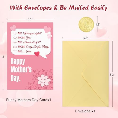 D4DREAM Happy Mothers Day Card from Daughter Son