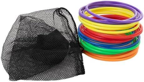24 Pcs Plastic Ring Toss Game for Kids Toss Rings for Speed Agility