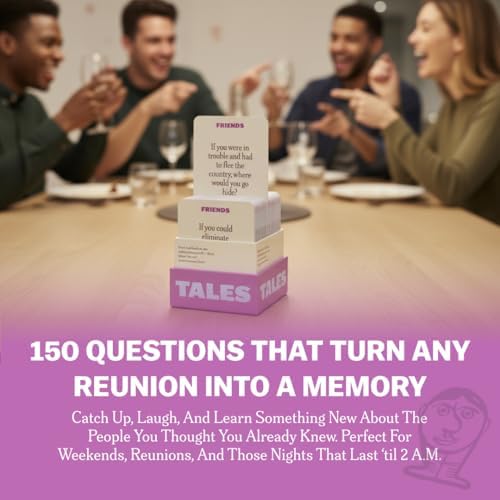 TALES 150 Conversation Cards, Friends Edition, Get to Know Your Friends