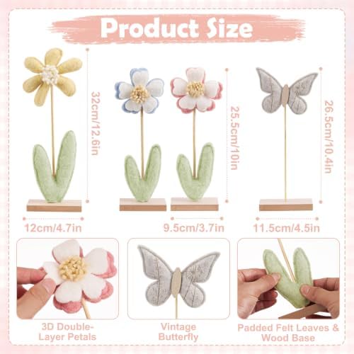 Flower Centerpieces for Tables Butterfly Table Decor for Floral Party