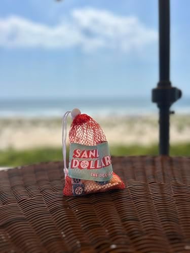 Sand Dollars Dice Game | Beach Game and Pool Game for the Whole Family | Screen-Free for Kids, Adults and Grandparents | Perfect for Vacation, Lake Cabins and Beach Houses